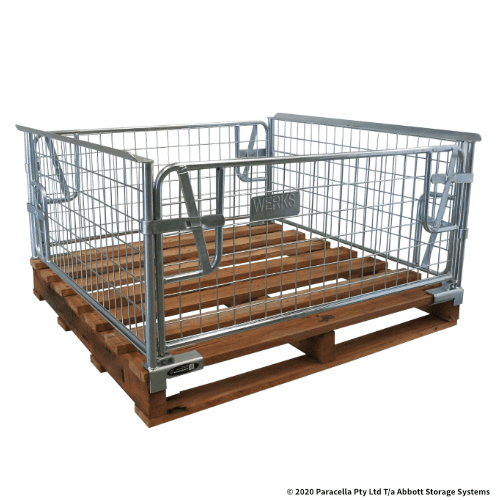 PS73201 Clamp on Cage 500H with Hardwood Pallet