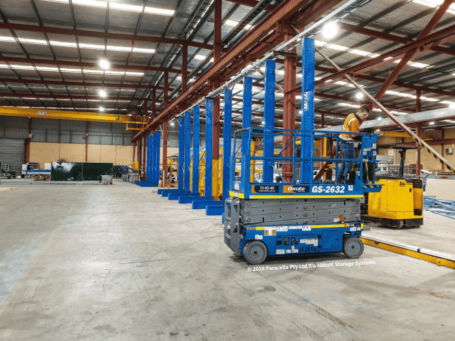 News - Backbone Steel Cantilever Racking Installation